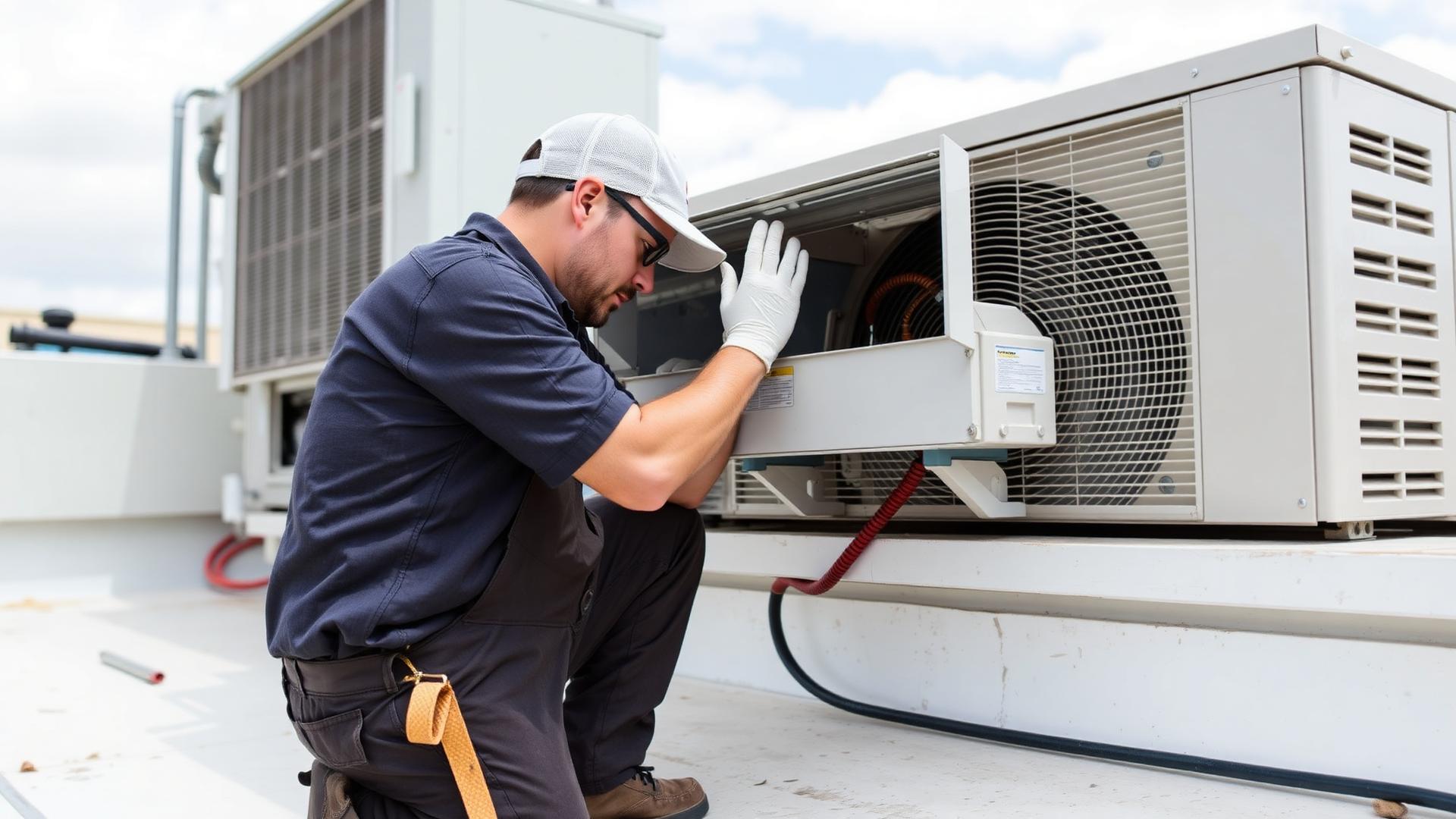 Maintenance vendor servicing a Northpoint-managed rental property
